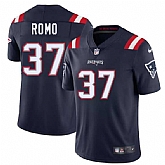 Men & Women & Youth New England Patriots #37 Parker Romo Navy 2025 Vapor Limited Stitched Jersey,baseball caps,new era cap wholesale,wholesale hats